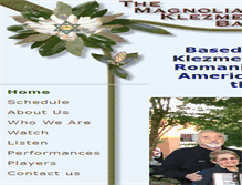 Tablet Screenshot of magnoliaklezmerband.com